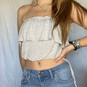 Abercrombie and Fitch Gray Tube Top